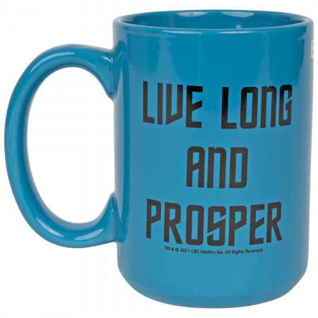 Star Trek Spock Character Live Long and Prosper 15 oz Ceramic Mug